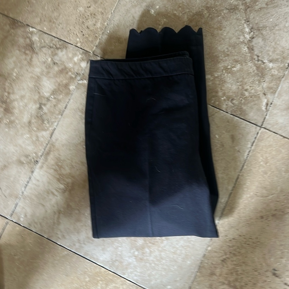 Talbots Chatham ladies crop black pants size 10 excellent condition side zip - Picture 6 of 11